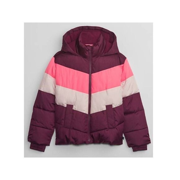 Gap Kids ColdControl Max Puffer Jacket Water Resistant Lined Quilted Hoodie - Picture 1 of 9